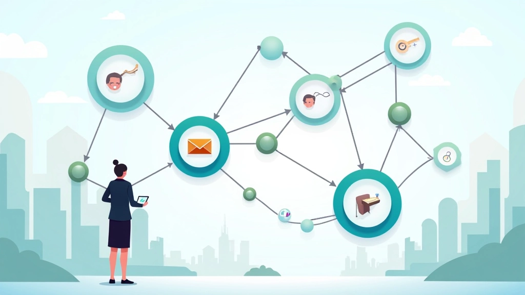 Représentation visuelle des réseaux d'affiliation avec des liens interconnectés