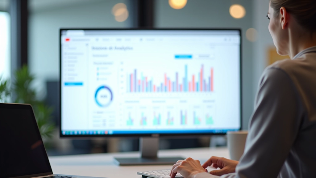 Tableau de bord analytique affichant les statistiques de trafic, les revenus publicitaires et les métriques d'engagement avec graphiques colorés